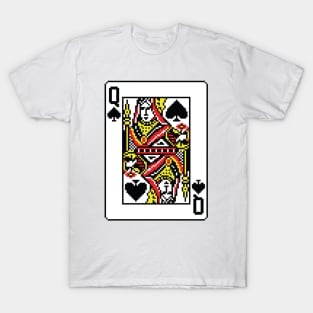 Queen of Spades Pixel Art T-Shirt